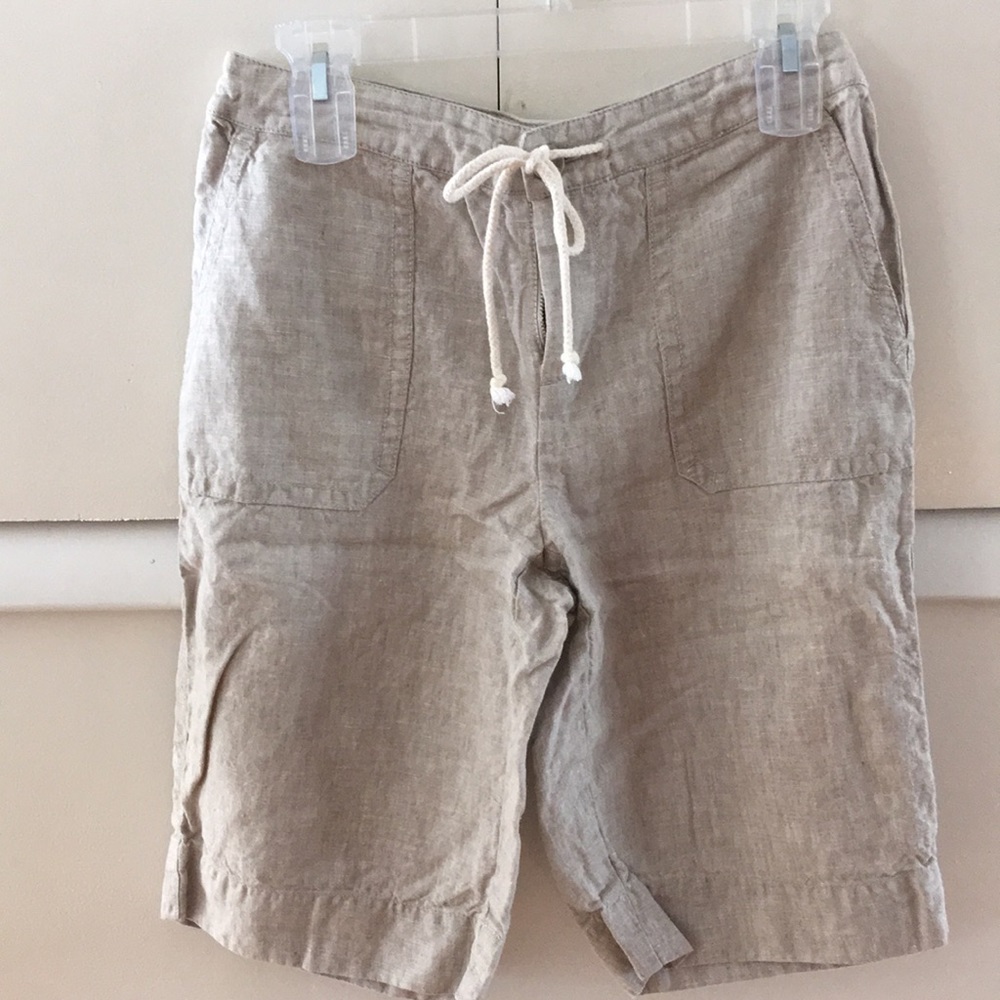 Lizwear linen Bermuda shorts size small